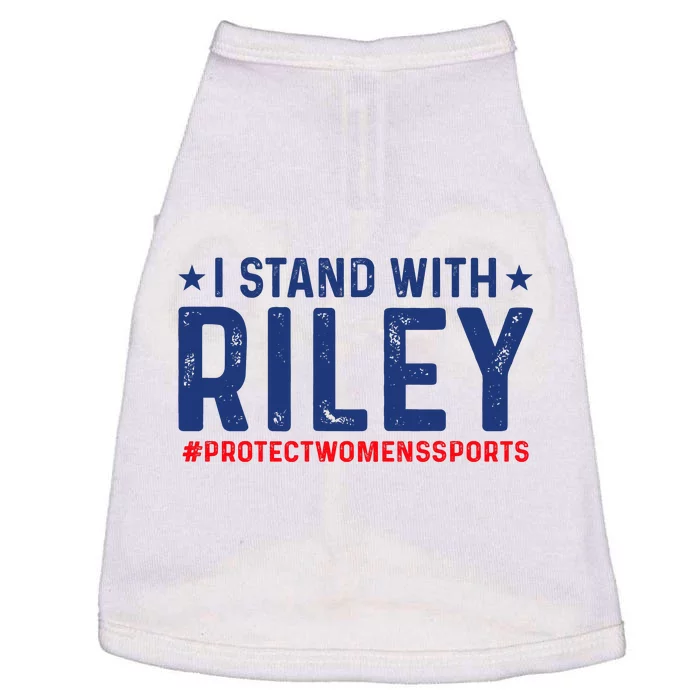 I Stand With Riley Gaines #ProtectWomensSports Doggie Tank