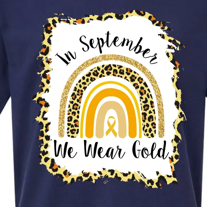 In September We Wear Gold Leopard Rainbow Sueded Cloud Jersey T-Shirt