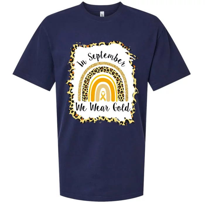 In September We Wear Gold Leopard Rainbow Sueded Cloud Jersey T-Shirt