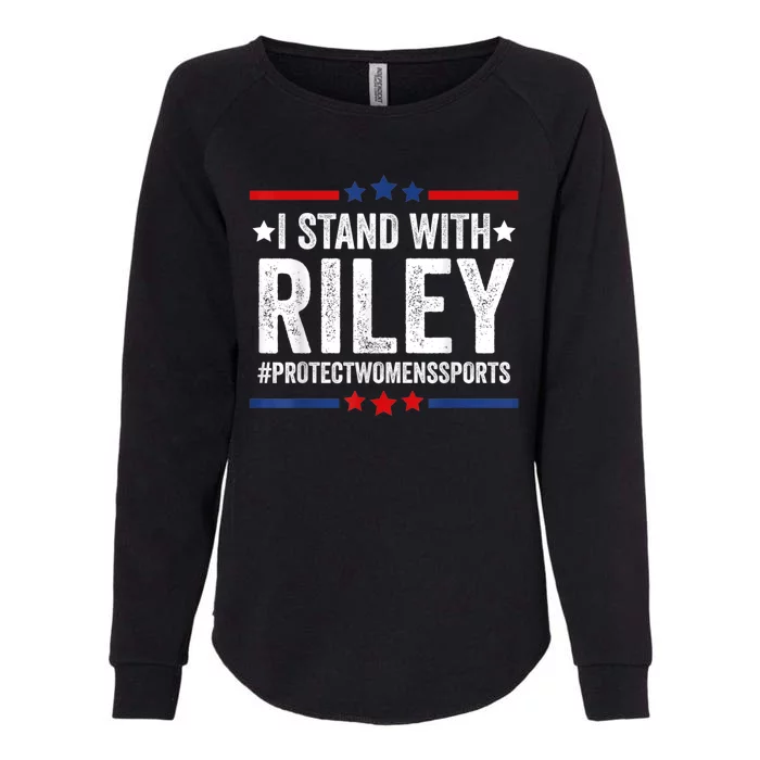 I Stand With Riley Gaines #ProtectWomensSports Womens California Wash Sweatshirt