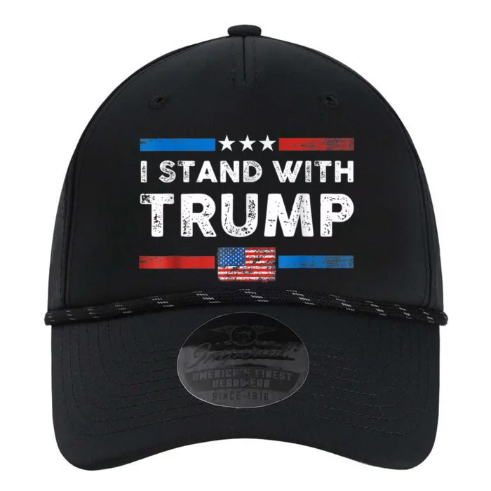 I Stand With Trump American Flag Performance The Dyno Cap