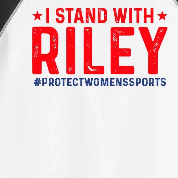 I Stand With Riley Gaines #ProtectWomensSports Toddler Fine Jersey T-Shirt