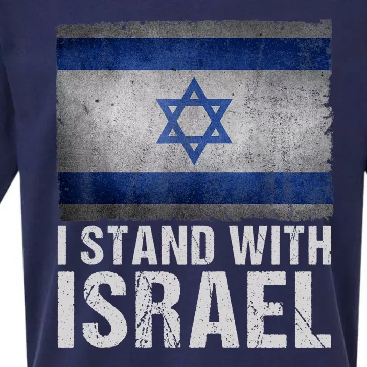 I Stand With Israel Sueded Cloud Jersey T-Shirt