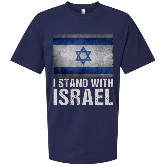 I Stand With Israel Sueded Cloud Jersey T-Shirt