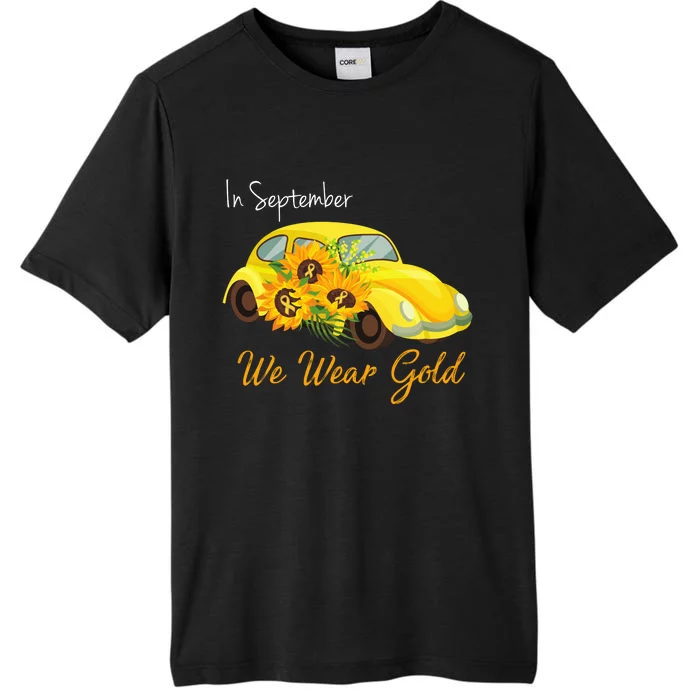 In September We Wear Gold Sunflower Vintage Car ChromaSoft Performance T-Shirt