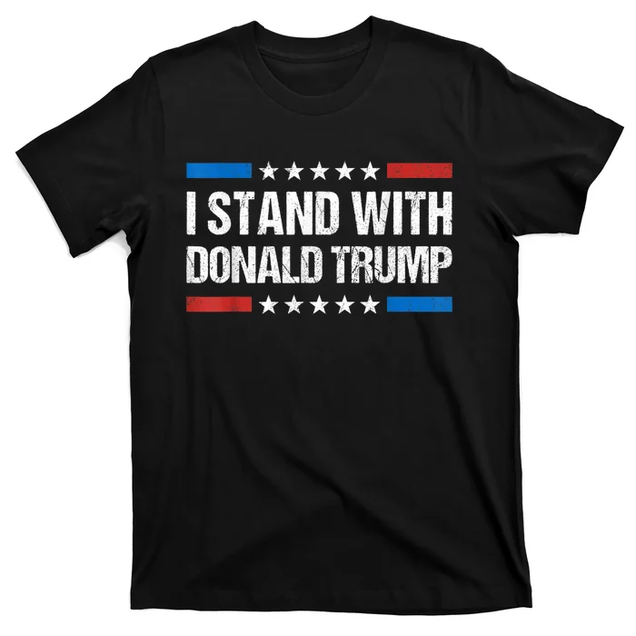 I Stand With Trump Pro Trump Republican Ticket 2024 Vintage T-Shirt ...