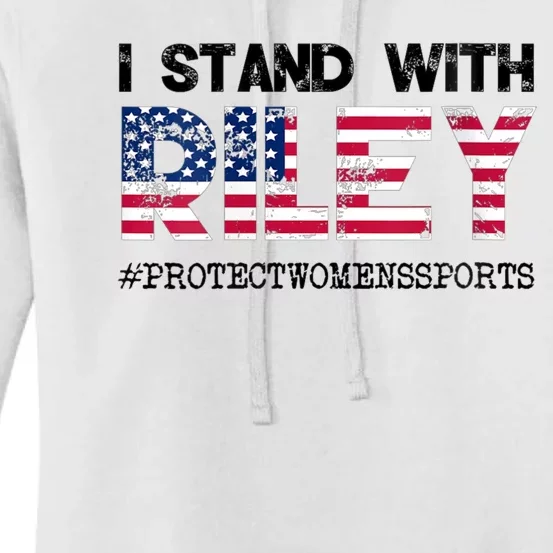 I Stand With Riley Gaines #ProtectWomensSports Women's Pullover Hoodie