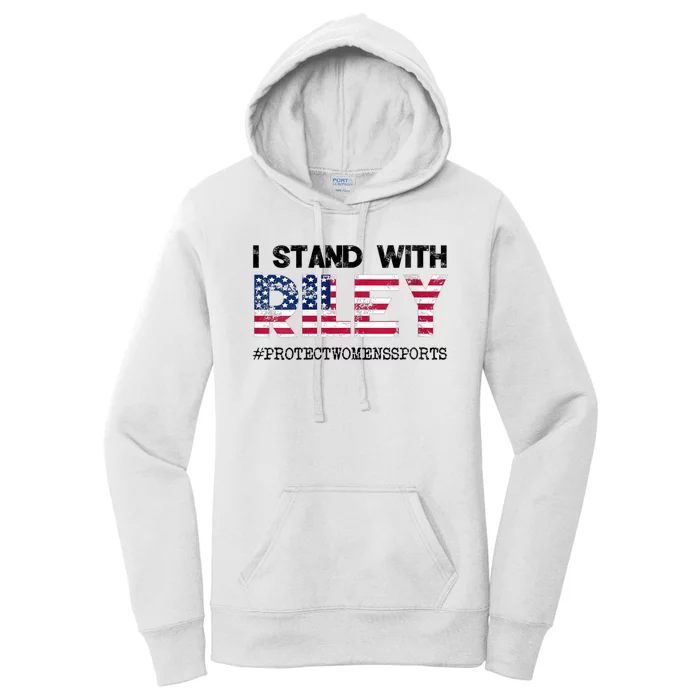 I Stand With Riley Gaines #ProtectWomensSports Women's Pullover Hoodie