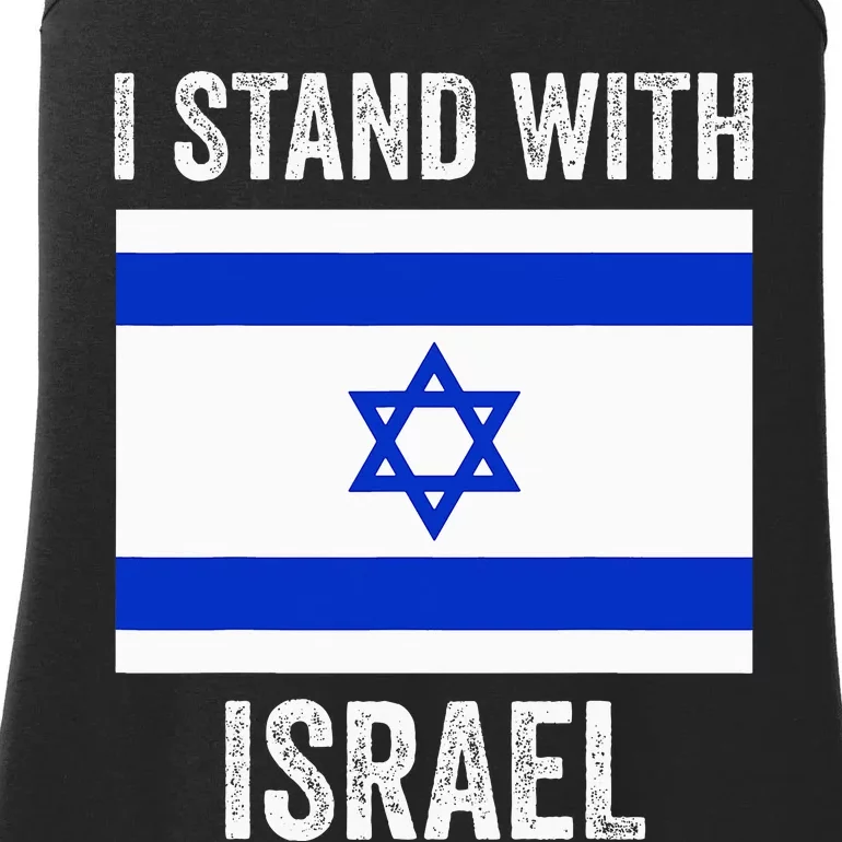 I Stand With Israel Free Israel Ladies Essential Tank