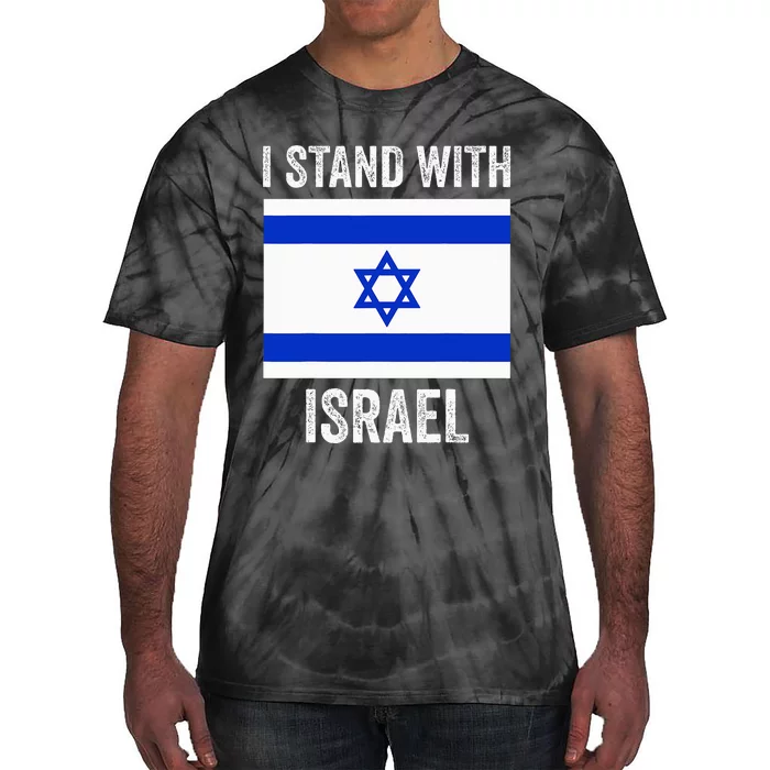 I Stand With Israel Free Israel Tie-Dye T-Shirt