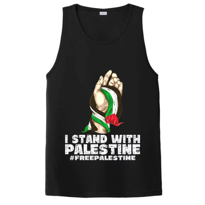 I Stand With Palestine For Their Freedom Free Palestine Performance Tank