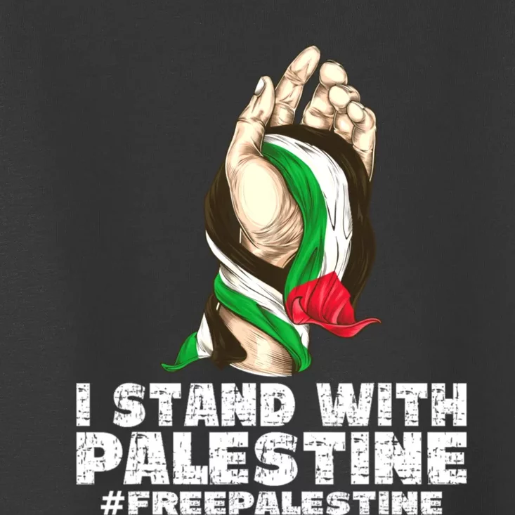 I Stand With Palestine For Their Freedom Free Palestine Toddler T-Shirt