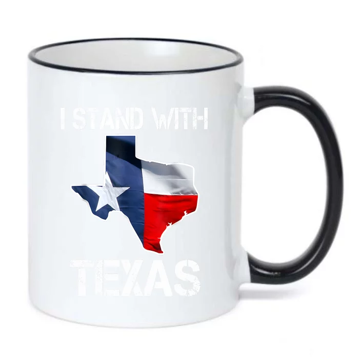 I Stand With Texas Scotus Black Color Changing Mug