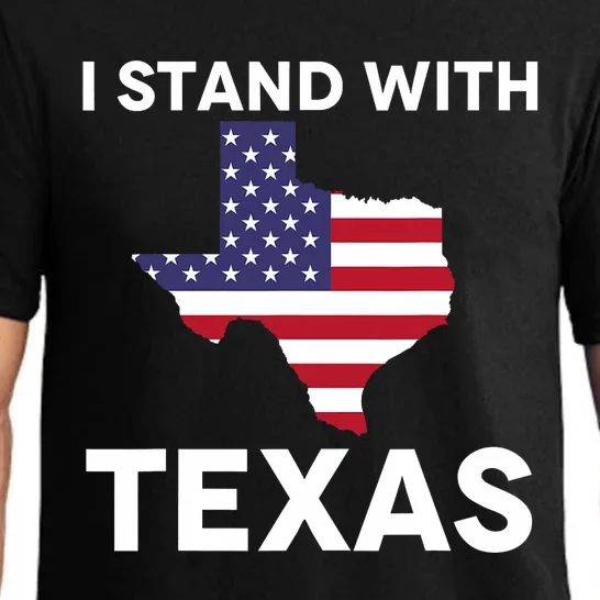 I Stand With Texas Usa Flag Pajama Set