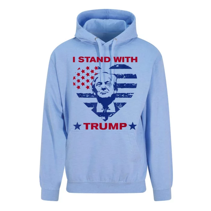 I Stand With Trump 2024 Trump Support Vote Political Unisex Surf Hoodie