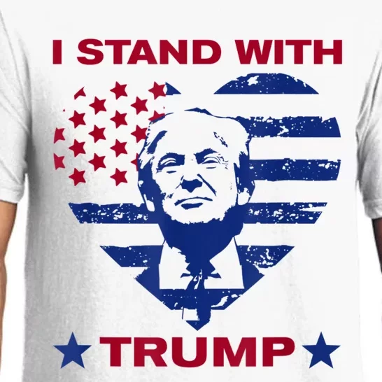 I Stand With Trump 2024 Trump Support Vote Political Pajama Set