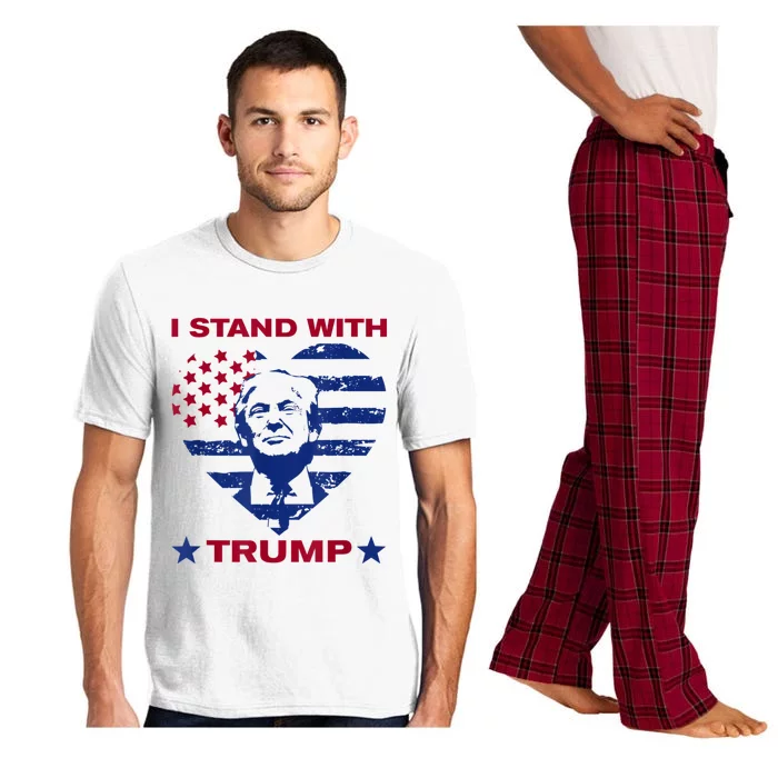 I Stand With Trump 2024 Trump Support Vote Political Pajama Set