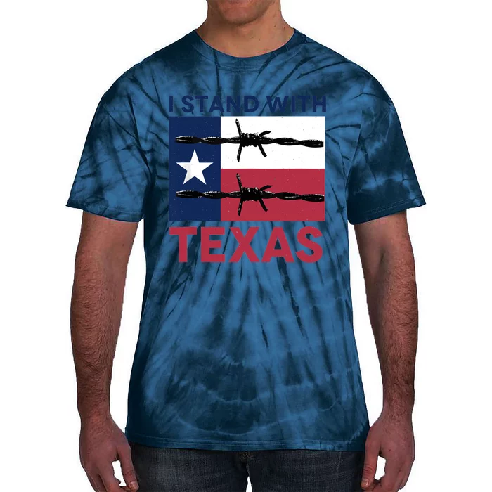 I Stand With Texas Tie-Dye T-Shirt