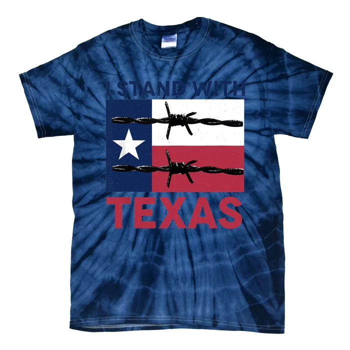 I Stand With Texas Tie-Dye T-Shirt