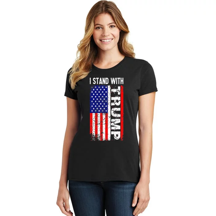 i stand with president trump pro trump supporter anti biden Women's T-Shirt