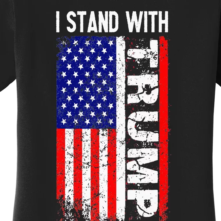 i stand with president trump pro trump supporter anti biden Women's T-Shirt