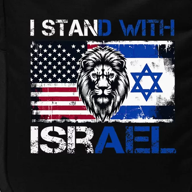 I Stand With Israel US Support Lion Love Israeli Brotherhood Impact Tech Backpack