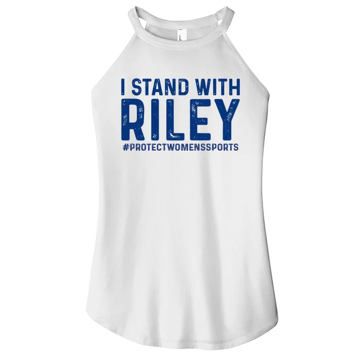 I Stand With Riley Gaines #ProtectWomensSports Women’s Perfect Tri Rocker Tank