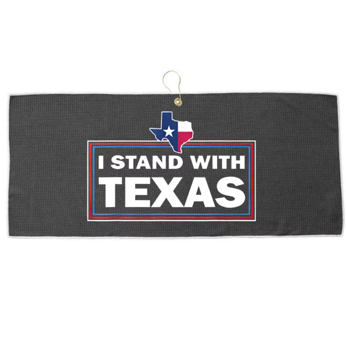 I Stand With Texas I Support Texas Large Microfiber Waffle Golf Towel