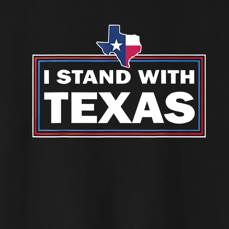 I Stand With Texas I Support Texas Women's Crop Top Tee