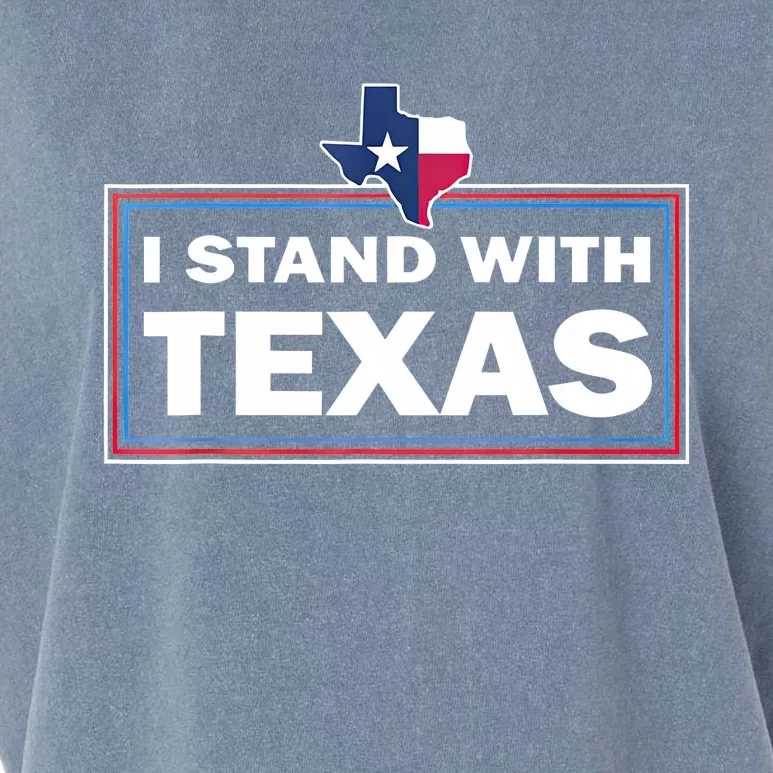 I Stand With Texas I Support Texas Garment-Dyed Women's Muscle Tee