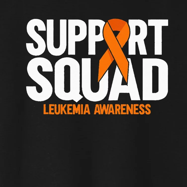 In September We Wear Orange Leukemia Awareness Women's Crop Top Tee