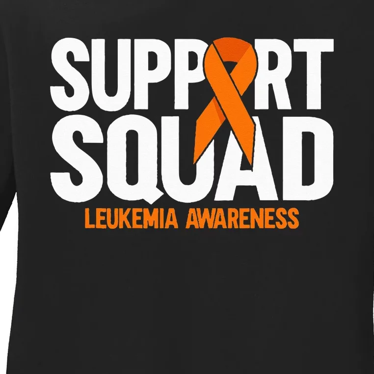 In September We Wear Orange Leukemia Awareness Ladies Long Sleeve Shirt