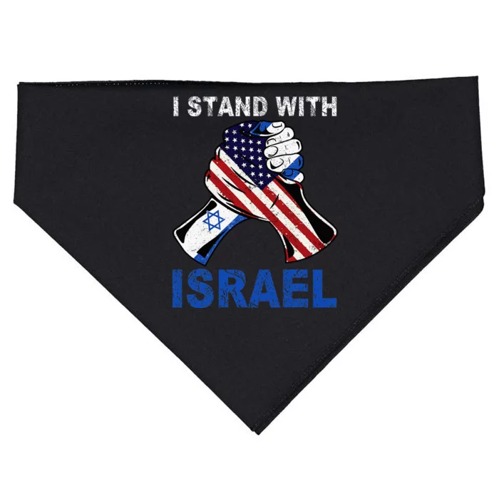 I Stand With Israel Support Israel Love Israeli Brotherhood USA-Made Doggie Bandana