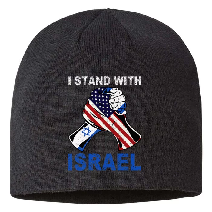 I Stand With Israel Support Israel Love Israeli Brotherhood 8 1/2in Sustainable Knit Beanie