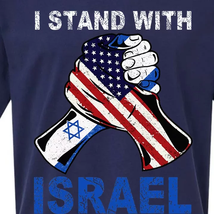 I Stand With Israel Support Israel Love Israeli Brotherhood Sueded Cloud Jersey T-Shirt