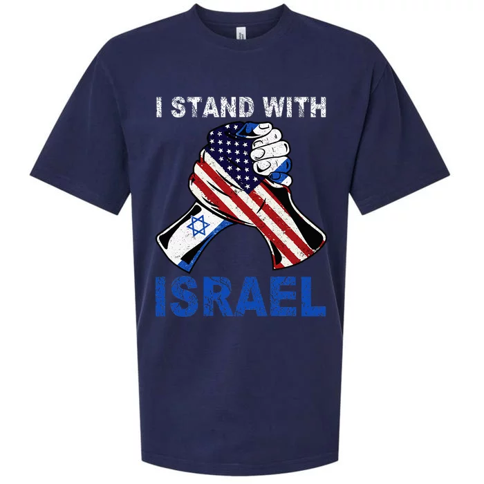 I Stand With Israel Support Israel Love Israeli Brotherhood Sueded Cloud Jersey T-Shirt