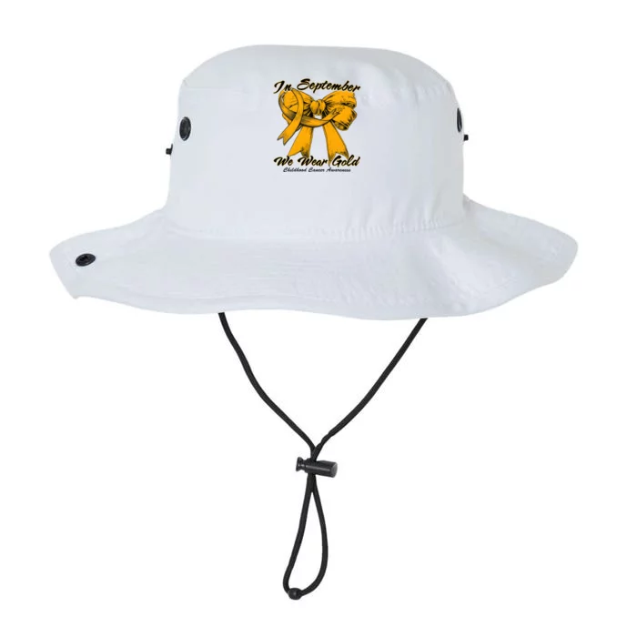 In September We Wear Gold For Childhood Cancer Awareness Legacy Cool Fit Booney Bucket Hat