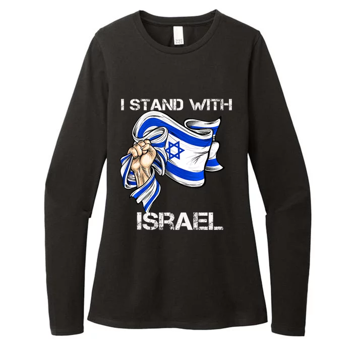 I Stand With Israel Support Israel Love Israeli Brotherhood Womens CVC Long Sleeve Shirt