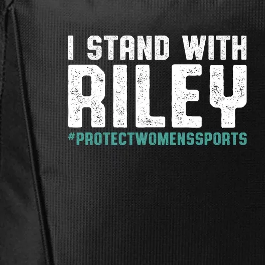 I Stand With Riley Gaines | Protect Womens Sports City Backpack