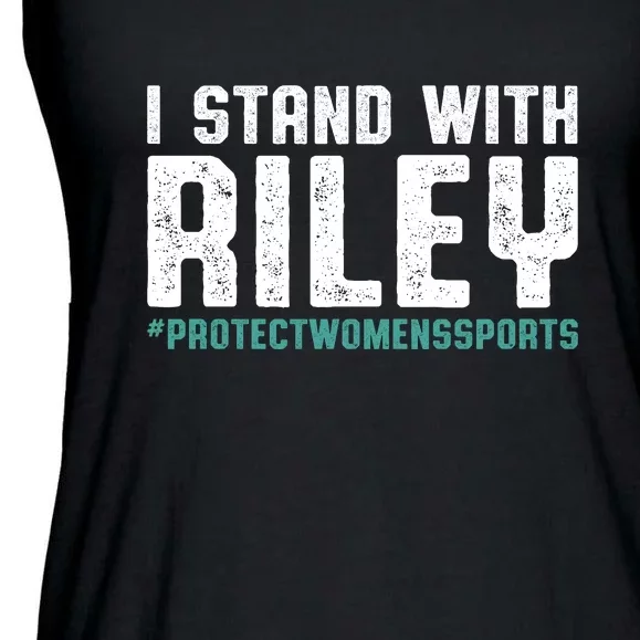 I Stand With Riley Gaines | Protect Womens Sports Ladies Essential Flowy Tank