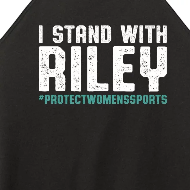 I Stand With Riley Gaines | Protect Womens Sports Women’s Perfect Tri Rocker Tank