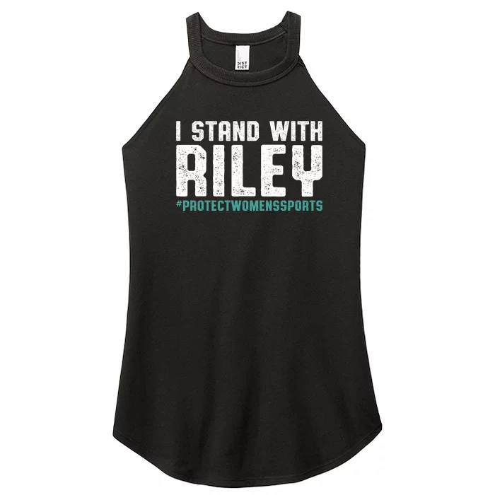 I Stand With Riley Gaines | Protect Womens Sports Women’s Perfect Tri Rocker Tank