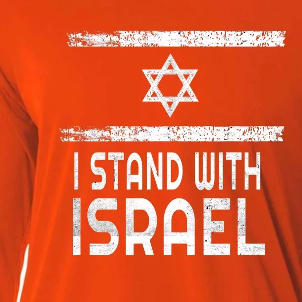 I Stand With Israel Pray For Israel Cooling Performance Long Sleeve Crew