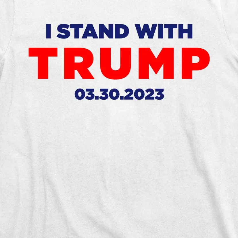 I Stand With Trump Pro Trump Supporter Free Trump T-Shirt