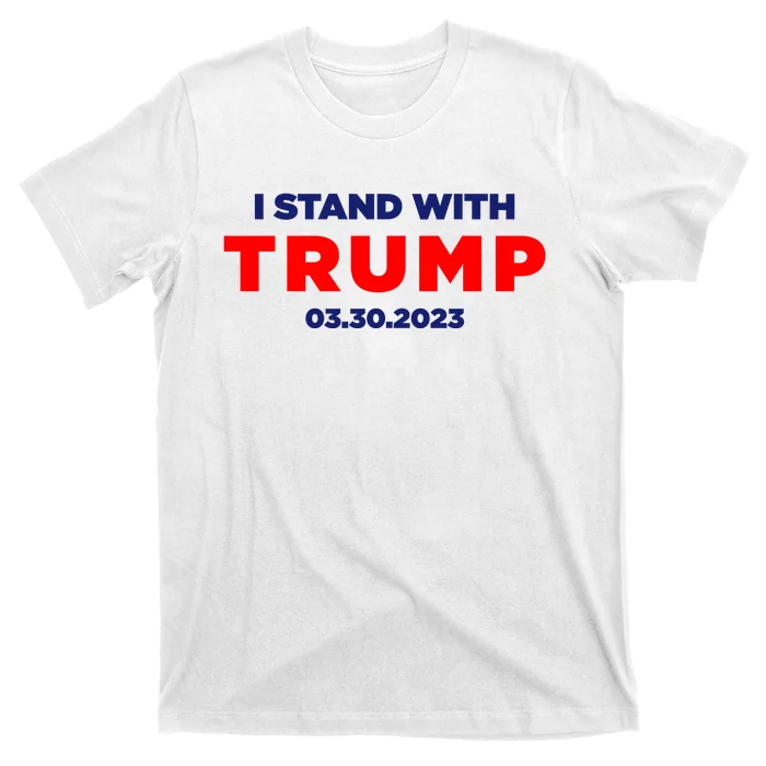 I Stand With Trump Pro Trump Supporter Free Trump T-Shirt