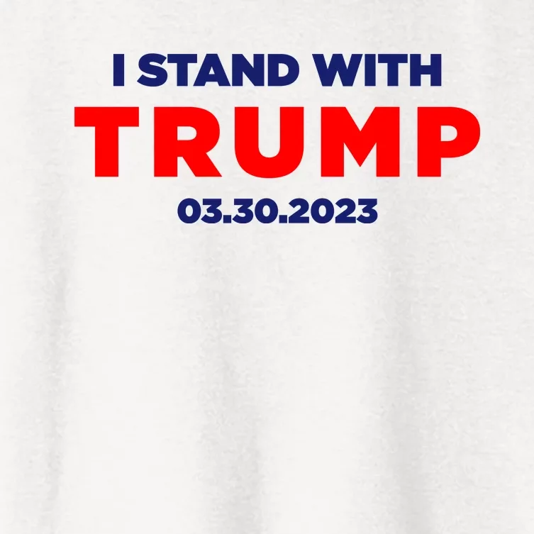 I Stand With Trump Pro Trump Supporter Free Trump Women's Crop Top Tee