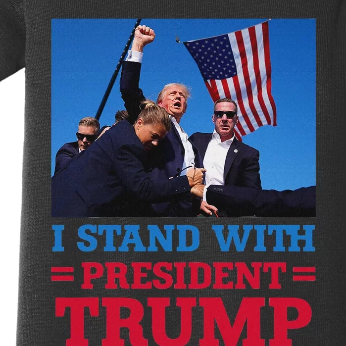 I Stand With Trump Strong Support Baby Bodysuit