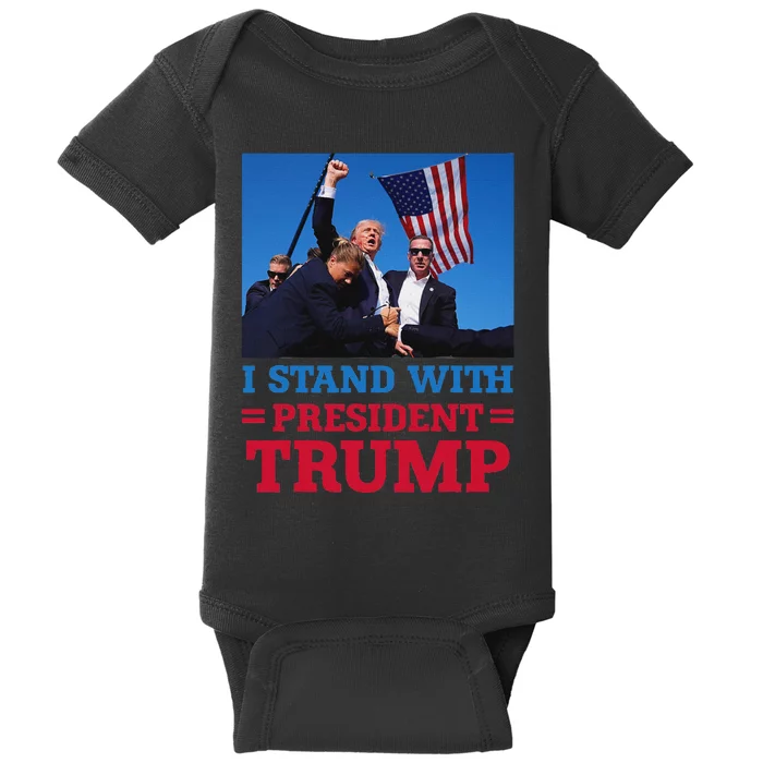 I Stand With Trump Strong Support Baby Bodysuit