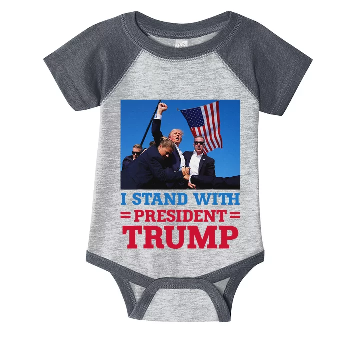 I Stand With Trump Strong Support Infant Baby Jersey Bodysuit