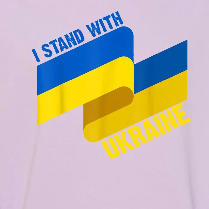 I Stand With Ukraine Support Garment-Dyed Sweatshirt